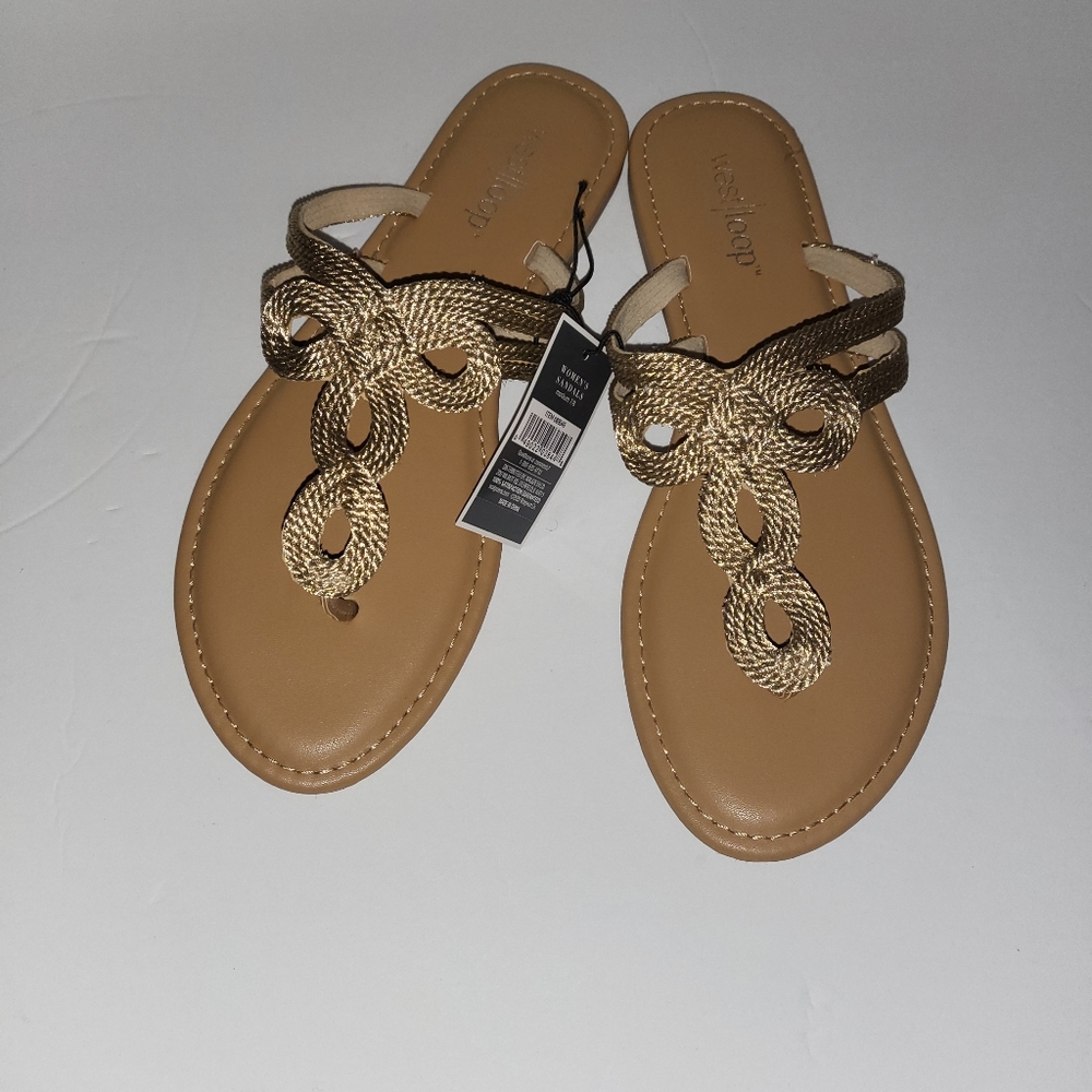 Gold Flip flops